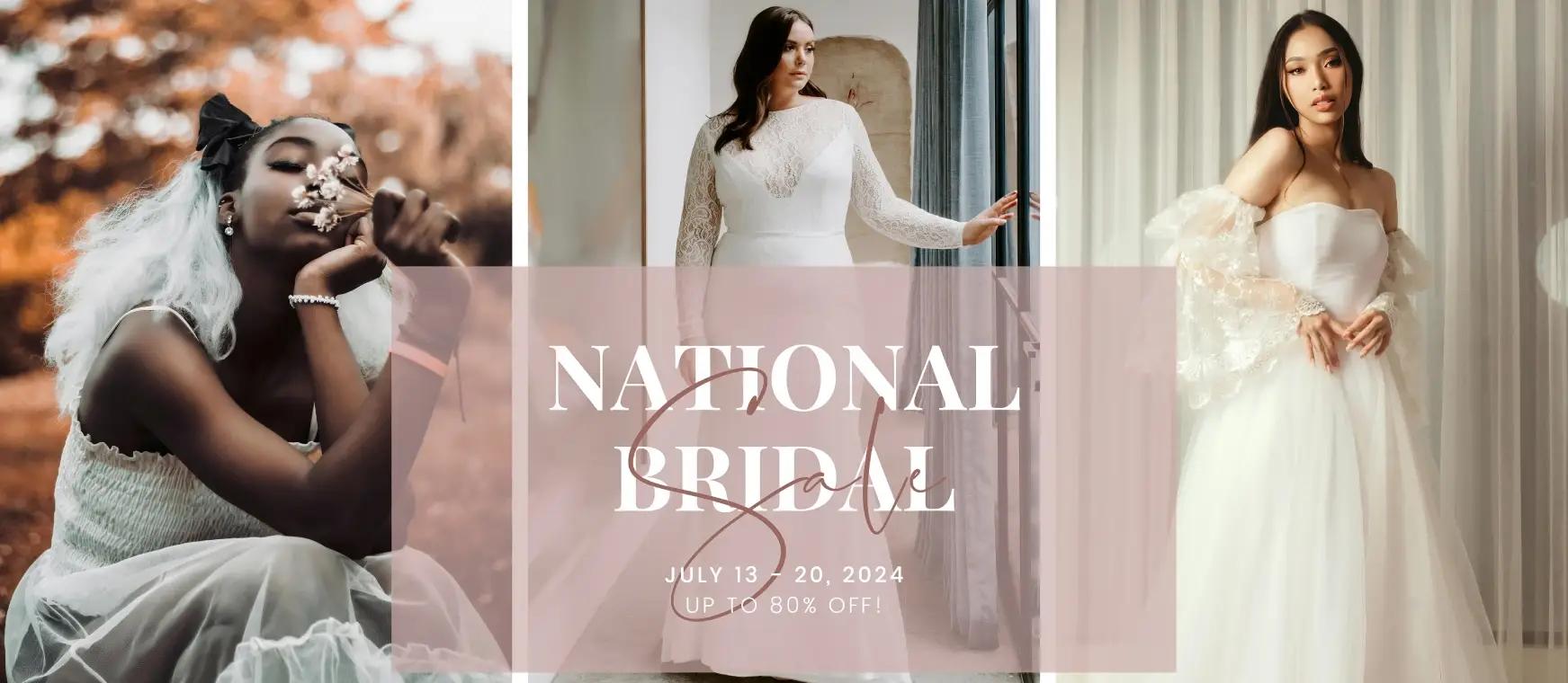 picture promoting national bridal sale